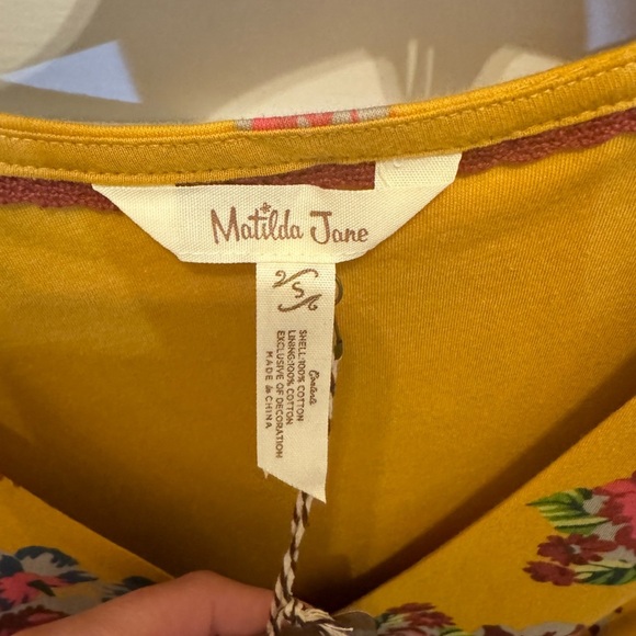 NEW! Matilda Jane yellow floral Alana wrap dress - Picture 6 of 7